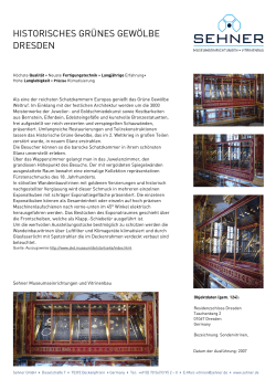 Dresden Gr&uuml;nes Gew&ouml;lbe