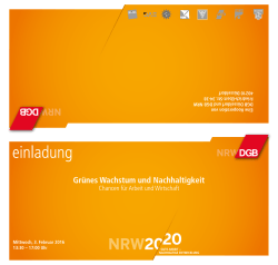 Gr&uuml;nes Wachstum und Nachhaltigkeit
