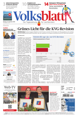 Gr&uuml;nes Licht f&uuml;r die KVG