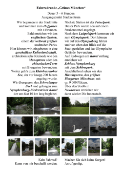 Gr&uuml;nes M&uuml;nchen - Bavaria