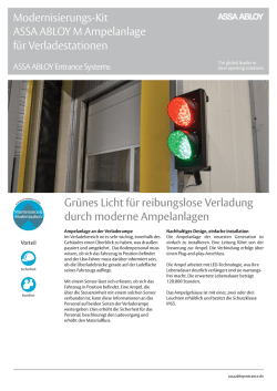 Gr&uuml;nes Licht f&uuml;r reibungslose Verladung durch moderne