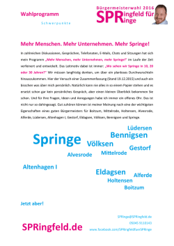 Menschen. Mehr Unternehmen. Mehr Springe! [Download als PDF]
