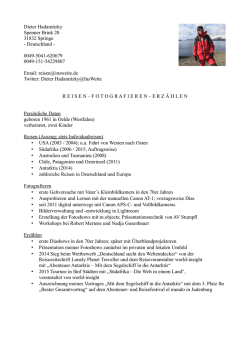 Dieter Hadamitzky Spenner Brink 20 31832 Springe