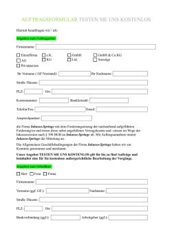 auftragsformular testen sie uns kostenlos - Inkasso