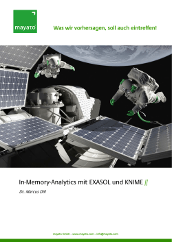 In-Memory-Analytics mit Exasol und KNIME