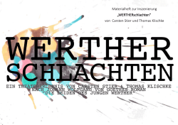 Materialheft zur Inszenierung „WERTHERschlachten“ von Carsten