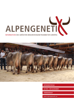 Alpen Gentik Zeitschrift