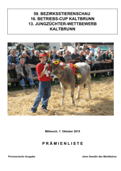Jungzüchter-Wettbewerb 2015