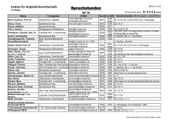 Sprechstunden