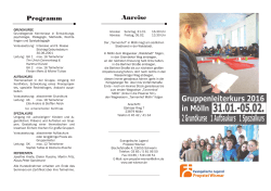 Programm Anreise - Evangelische Jugend