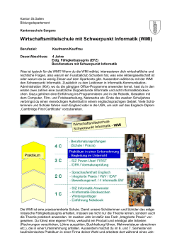 WMI-Flyer - Kantonsschule Sargans