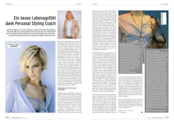 Ein neues Lebensgef&uuml;hl dank Personal Styling