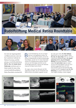 Rudolfstiftung Medical Retina Roundtable