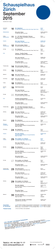 Spielplan September 2015