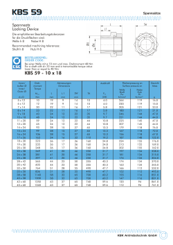 Technisches Datenblatt - KBK Antriebstechnik GmbH