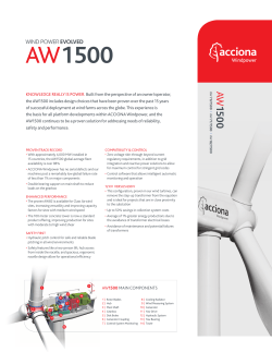 AW1500 - ACCIONA Windpower