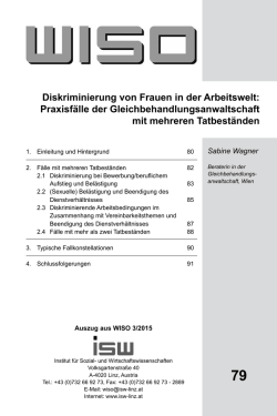 Diskriminierung von Frauen in der Arbeitswelt
