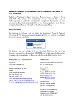 ShpMerge - Werkzeug zum Zusammenfassen von mehreren SHP