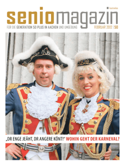 „Dr enge jeäht, Dr angere könt!“ wohin geht der karneval?