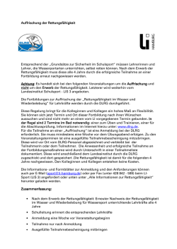 Informationen zur Rettungsf&auml;higkeit f&uuml;r Lehrkr&auml;fte