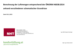 Berechnung der Luftmengen entsprechend der &Ouml;NORM H6038