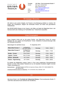 Informationsblatt mit entsprechend optischer Aufbereitung informiert