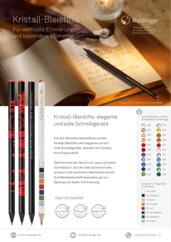 Kristall-Bleistifte: elegante und edle Schreibgeräte