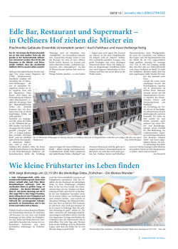 Edle Bar, Restaurant und Supermarkt &ndash; in Oel&szlig;ners Hof ziehen die