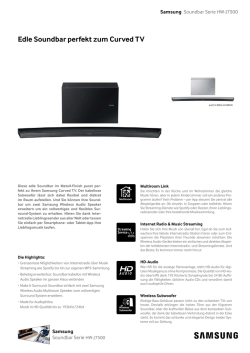 Edle Soundbar perfekt zum Curved TV