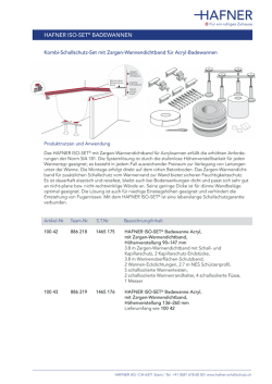 hafner iso-set&reg; badewannen
