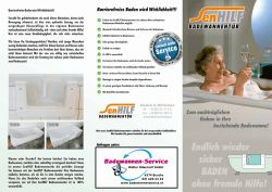 ausgiebigen Körperpﬂege in der eigenen Badewanne