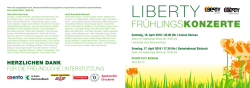 Programm - Liberty Brass Band Ostschweiz