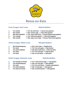 Liste der Techniken