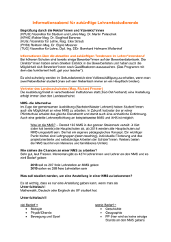 Informationsabend f&uuml;r zuk&uuml;nftige Lehramtsstudierende