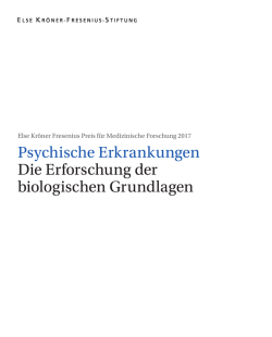 Psychische Erkrankungen Die Erforschung der biologischen