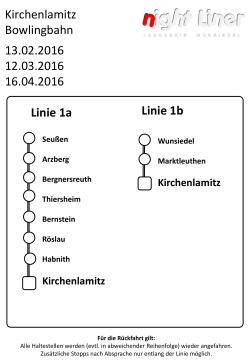 Linie 4 - Nightliner Wunsiedel