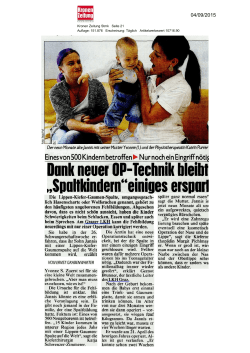 Donk neuer OP-Technik bleibt