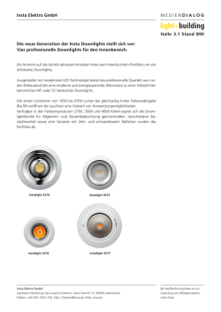 Insta Elektro GmbH MEDIEN DIALOG Halle 3.1