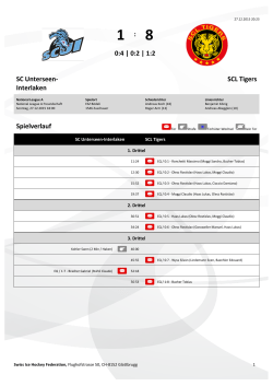 Komplettes Matchtelegramm  - SCL