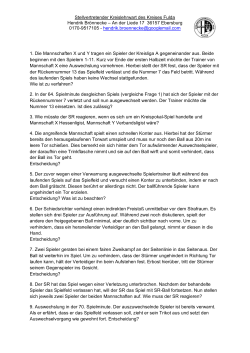 Regeltest Nr.2 Kreis FD - Kreisschiedsrichtervereinigung Fulda