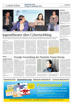 Jugendtheater über Cybermobbing