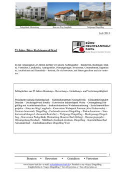 In den vergangenen 20 Jahren durften wir