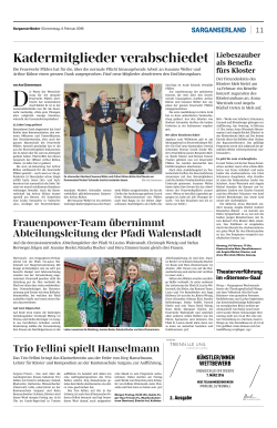 Hauptversammlung 2016
