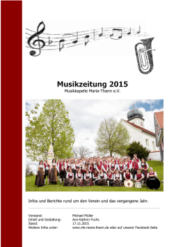 Musikkapelle Maria-Thann e.V. Infos und Berichte rund um den