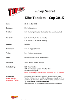 2ter. Top Secret Elbe Tandem – Cup 2015