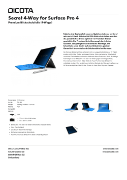 Secret 4-Way for Surface Pro 4