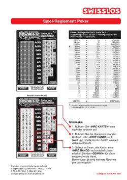 Reglement Poker No. 856