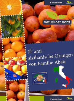 M´ami Bio-Orangen vom Familienbetrieb Abate