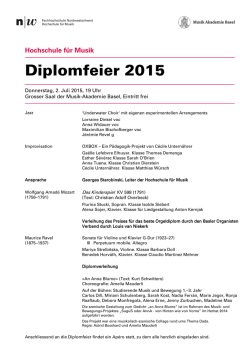 Diplomfeier 2015