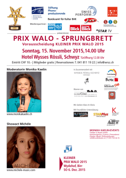 Programm - prix walo